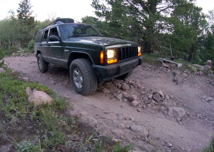 Medano Pass Great Sand Dunes Colorado primative road in a Jeep XJ Cherokee 4x4