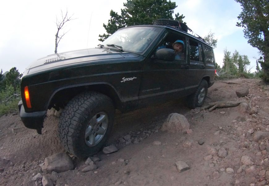 Medano Pass Great Sand Dunes Colorado primative road in a Jeep XJ Cherokee 4x4