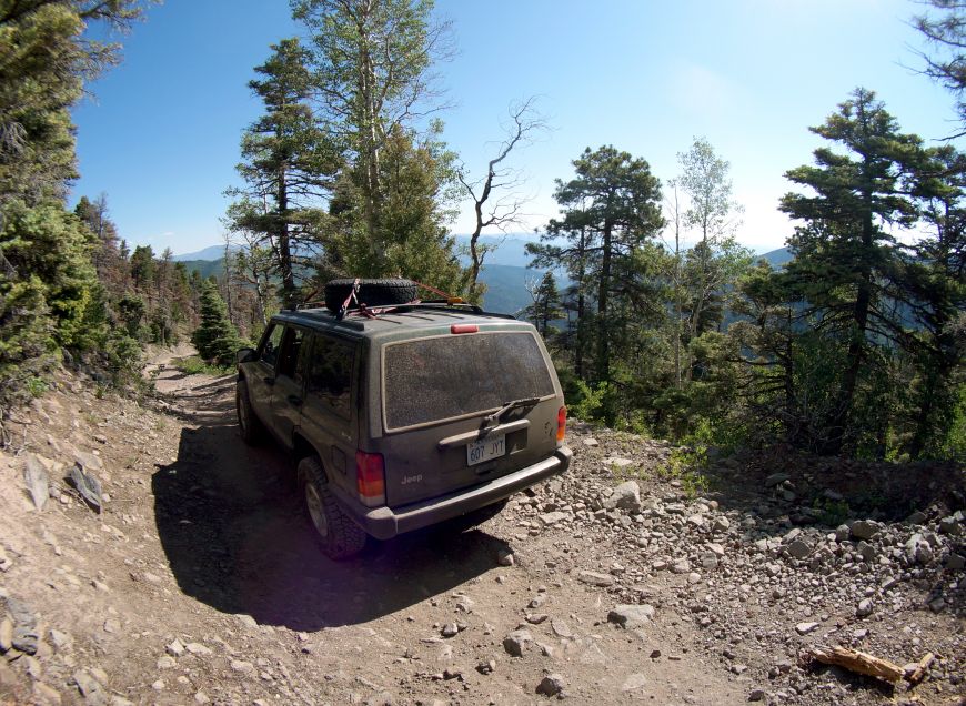 Hayden Pass 4x4 trail road in Colorado of the Sangre De Cristo mountain range