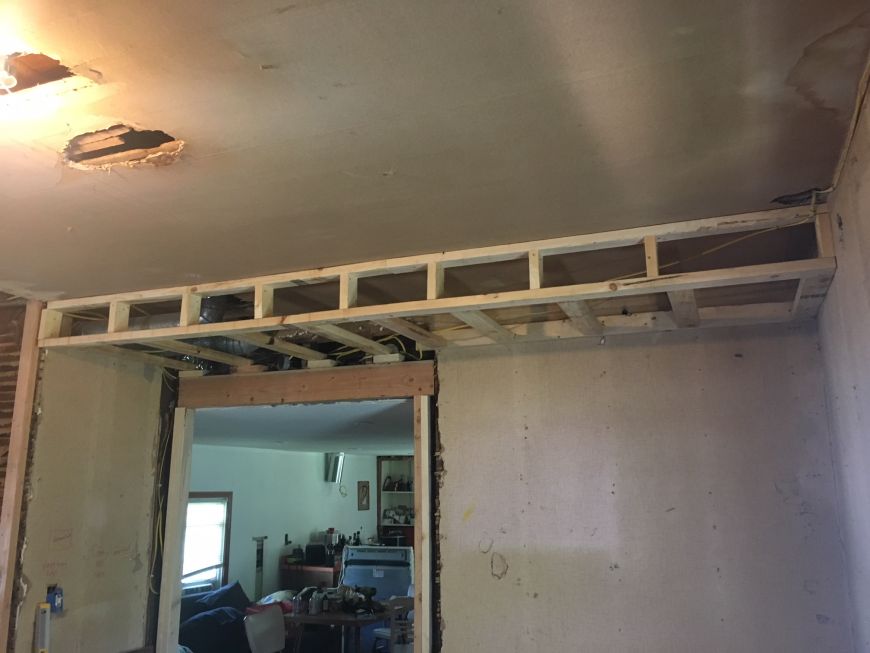 diy drywall living room old house renovation