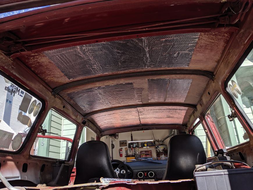 sound deadening headliner vw restoration