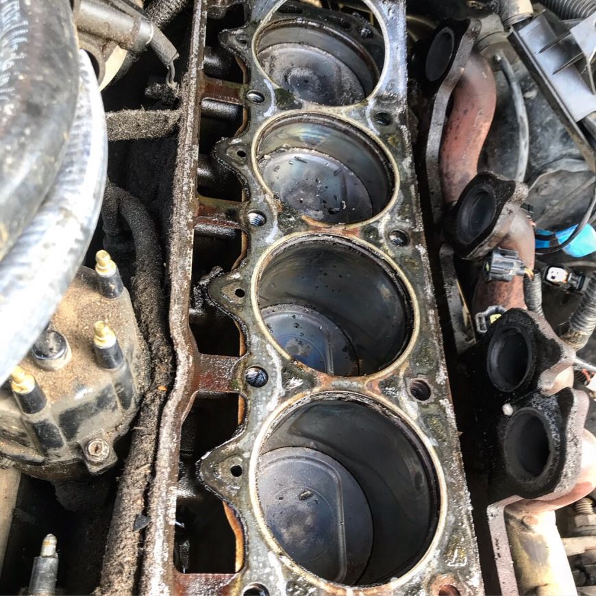 jeep cherokee 4.0l engine head rebuilt top-end restoration blown head gasket