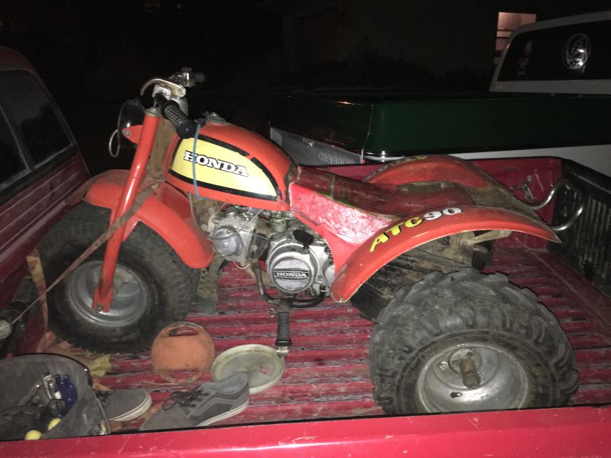 honda atc90 project three wheeler 1973