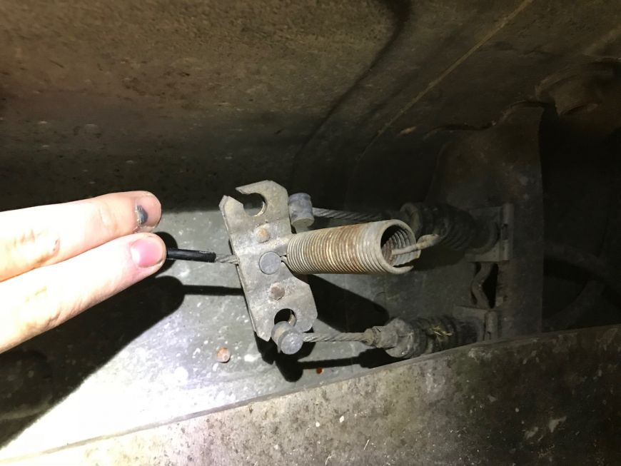 mazda miata emergency brake disconnect