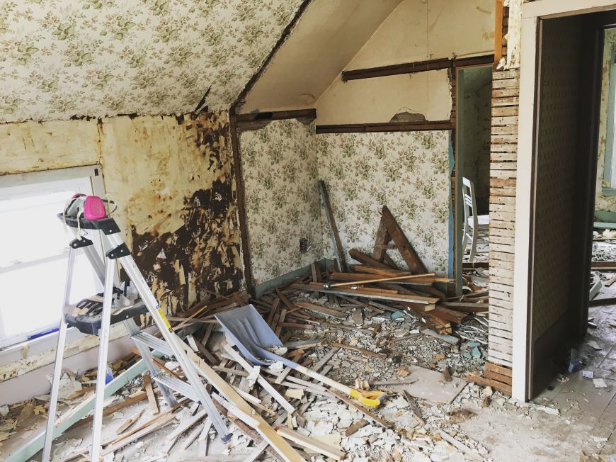 fixer upper house demolition