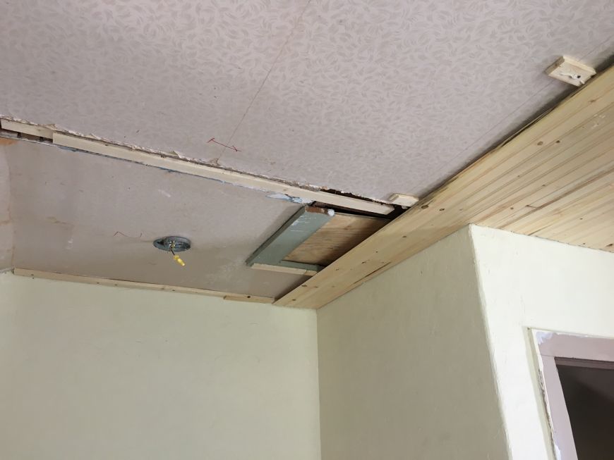 how to install pine tungue-and-groove boards paneling on ceiling