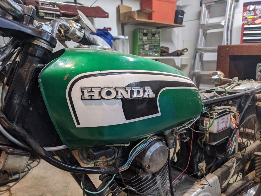 1973 honda cb125 gas tank