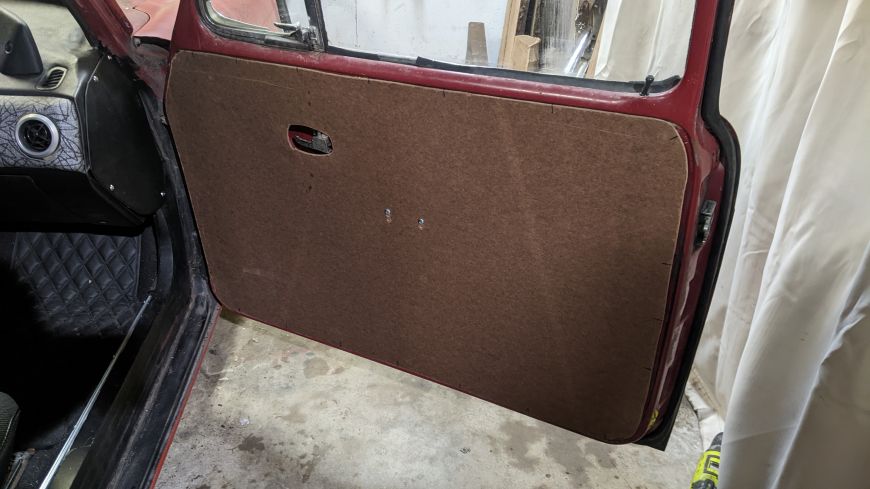 diy door panel card hardboard