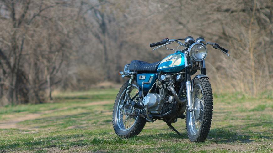 Honda CL200 custom cafe racer scrambler bratstyle tracker motorcycle 1974