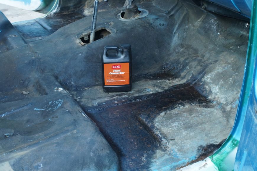 rusty floorboards on chevy k10 c10 squarebody truck