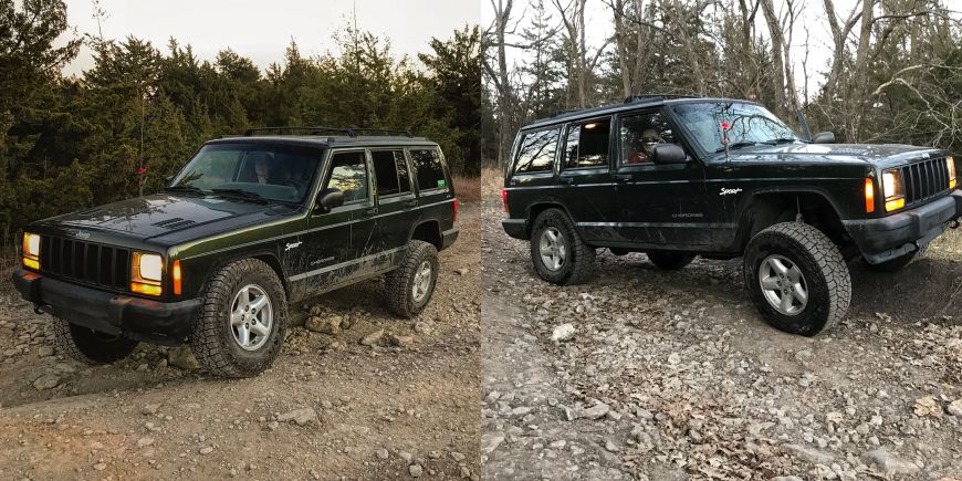 Tuttle Creek Kansas 4x4 offroading in a Jeep Cherokee